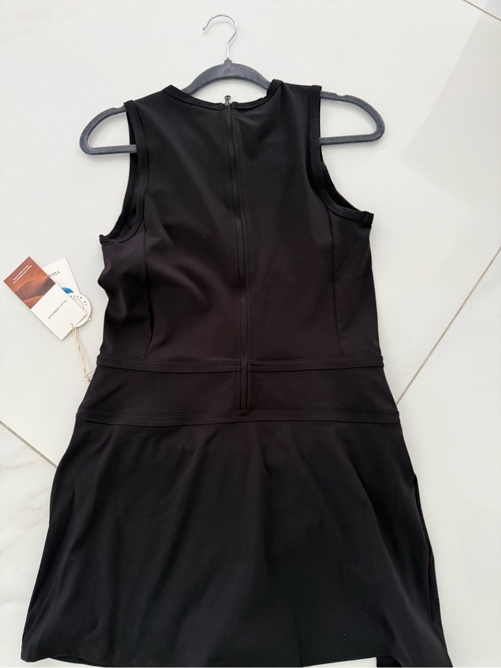Vuori Black Sleeveless Mini Dress
